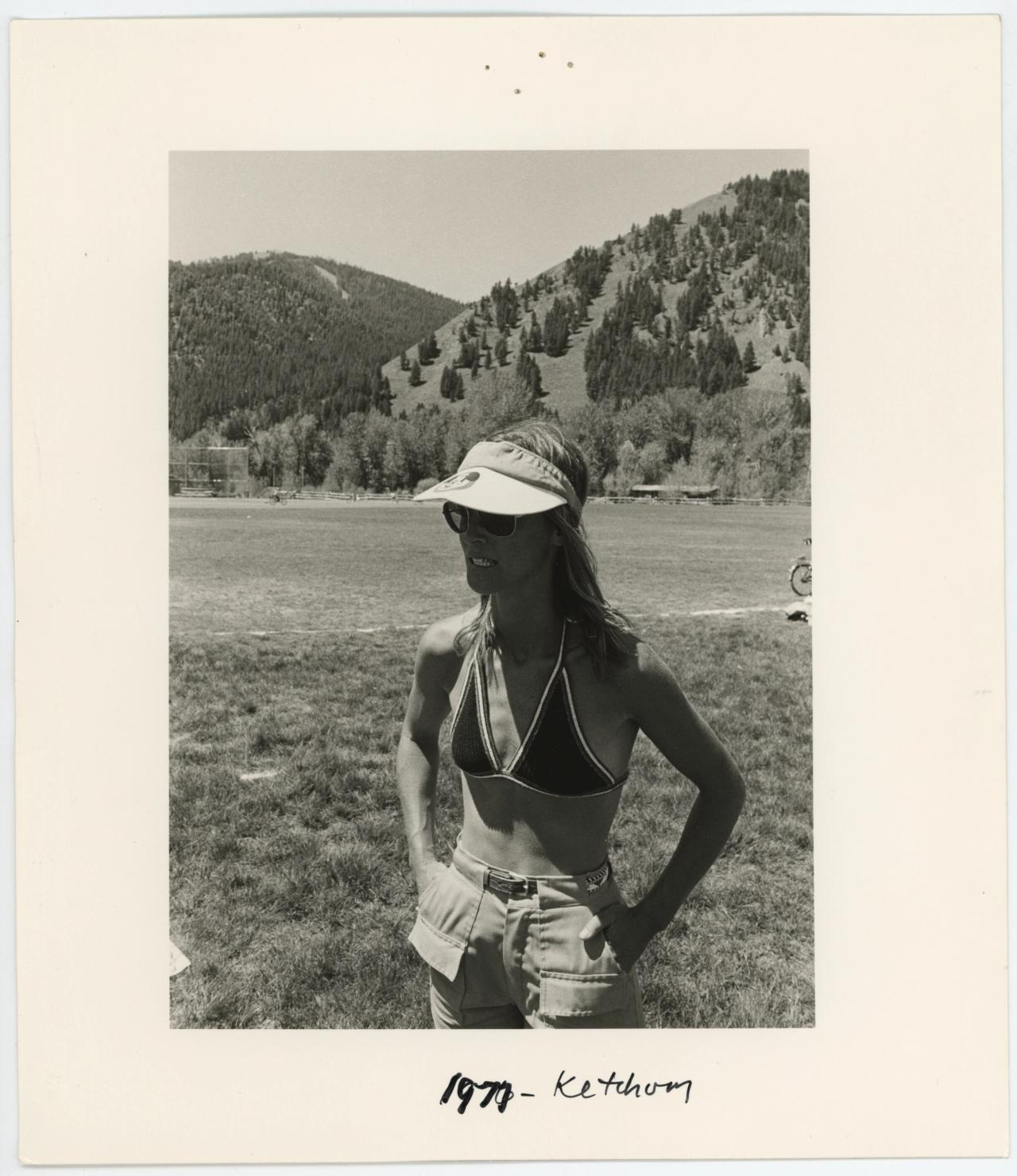 Barney in Ketchum, Idaho, in 1977. (Courtesy Tina Barney)