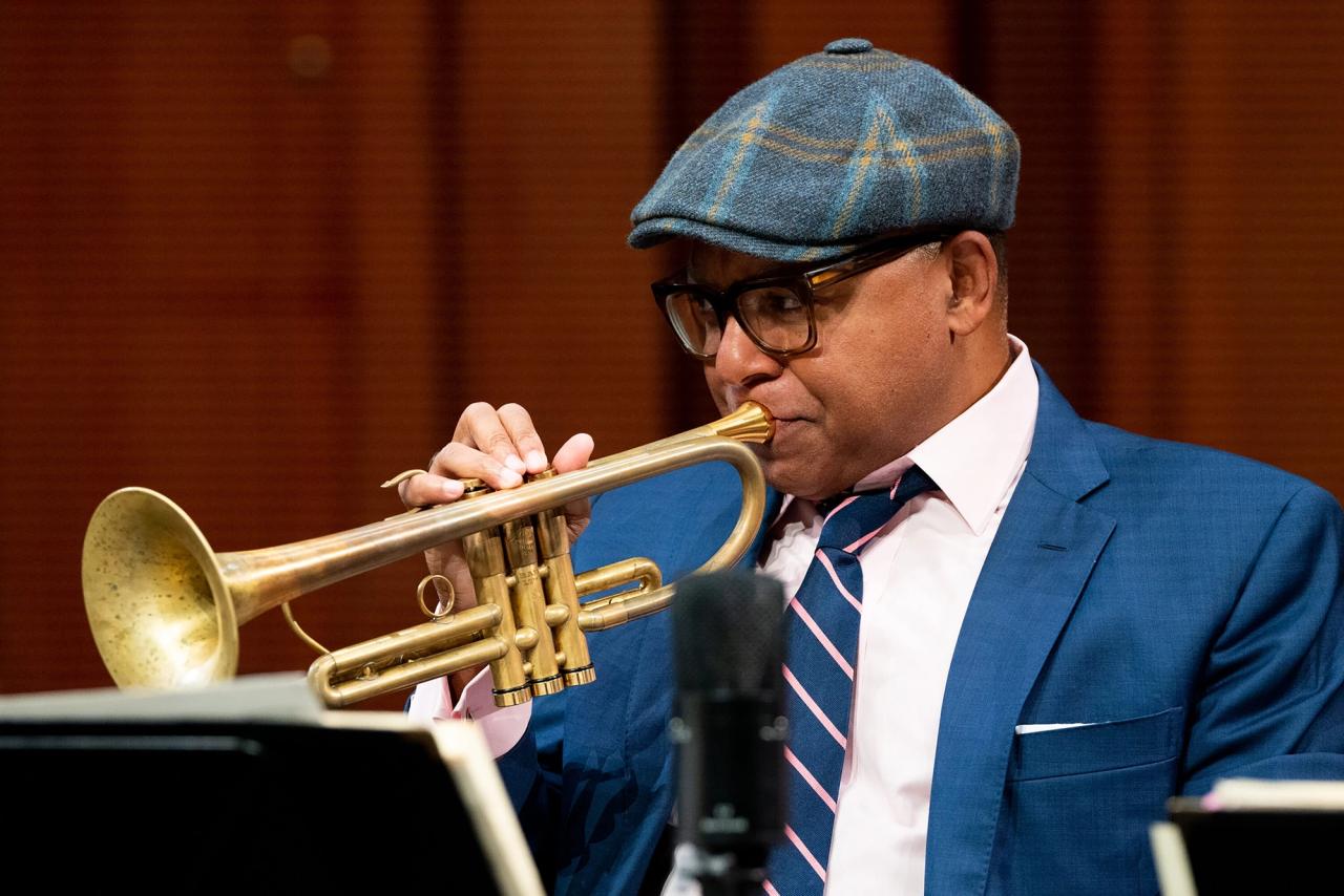 The Jazz at Lincoln Center Orchestra performing during their tour in Europe in 2021. (Photo: Luigi Beverelli, Courtesy Jazz at Lincoln Center)