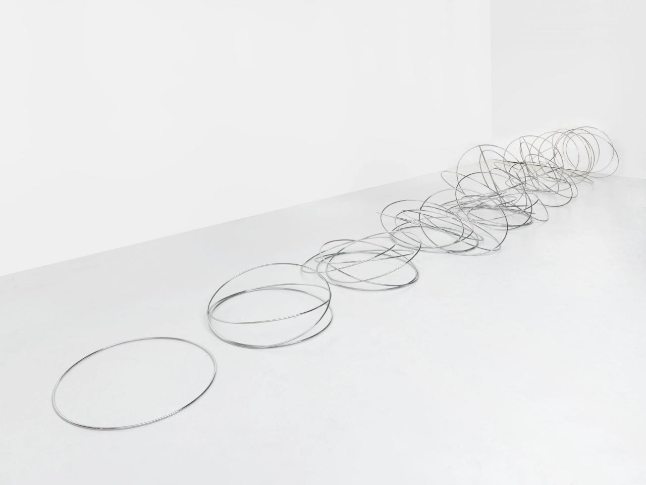 Installation view of “88 Seconds” (2017) by Kwade. (Courtesy Alicja Kwade and König Galerie)