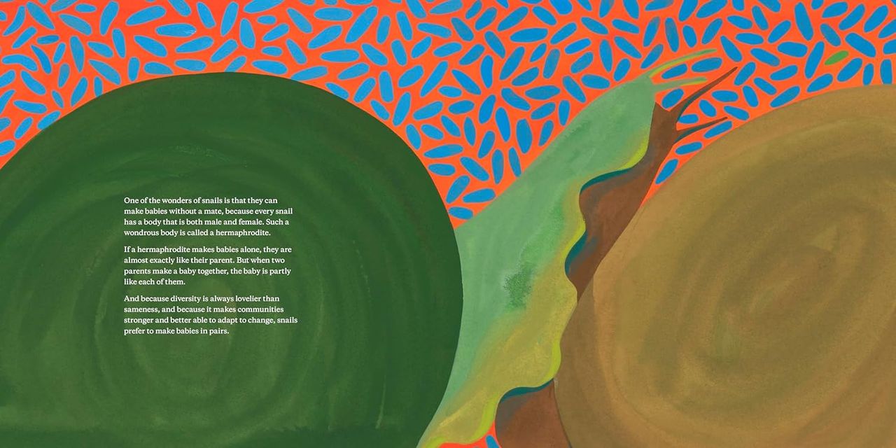 Illustration by Ping Zhu from Popova’s The Snail with the Right Heart: A True Story (2021). (Courtesy Enchanted Lion Books)