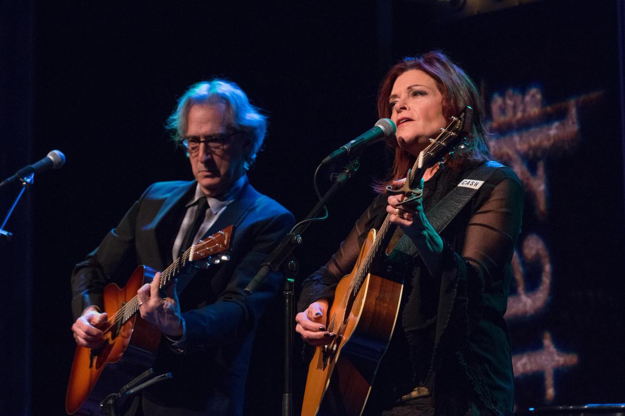 Rosanne Cash performs with her husband, John Leventhal