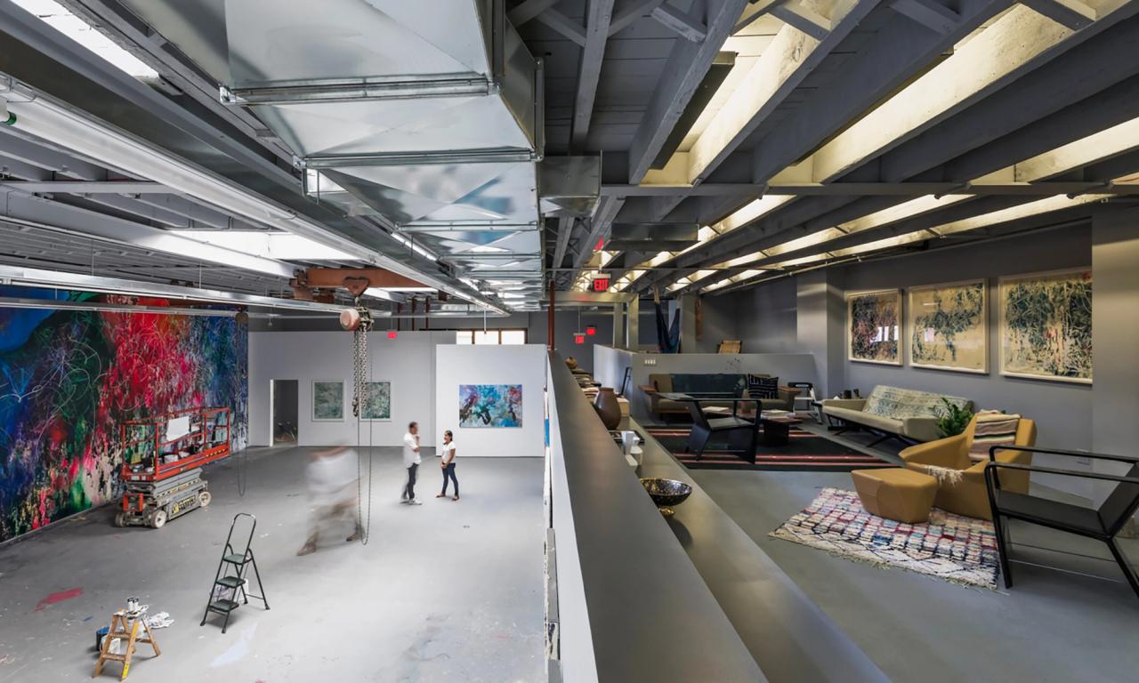 Parlá’s studio in Brooklyn, designed by Snøhetta. (Courtesy the artist and Snøhetta)