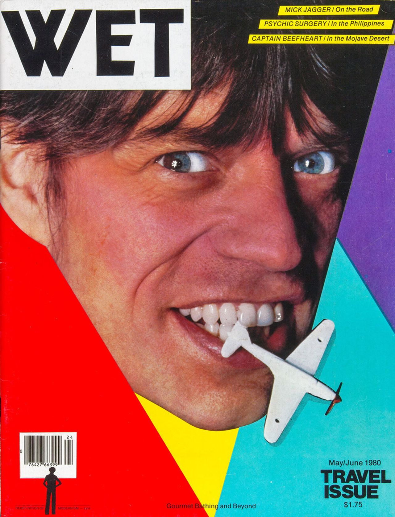 WET: The Magazine of Gourmet Bathing Issue 24 (May/June 1980), featuring Mick Jagger on the cover. (Courtesy Leonard Koren)