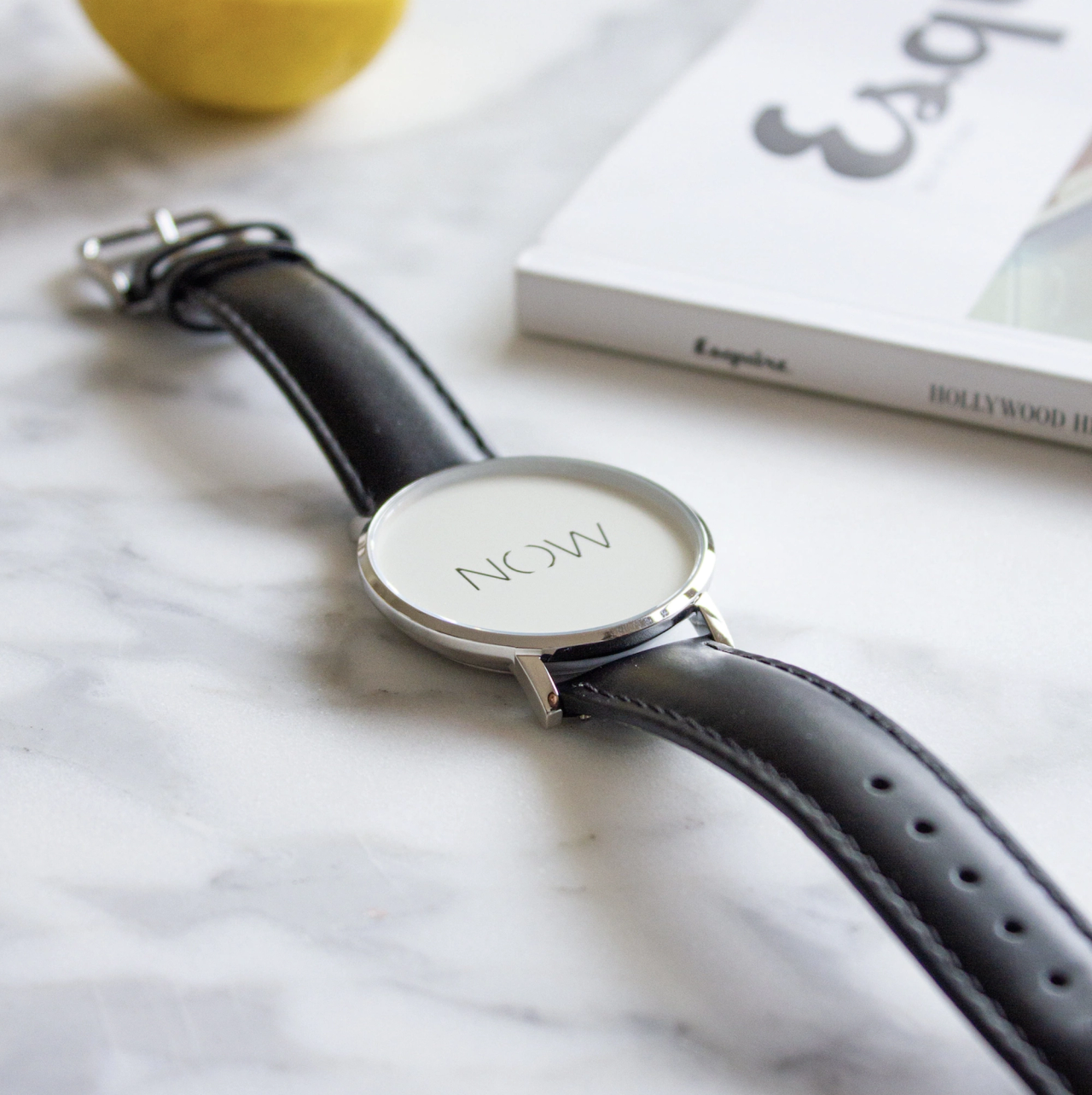 Eisenberg’s “Now” watch. (Courtesy The Watch Now)