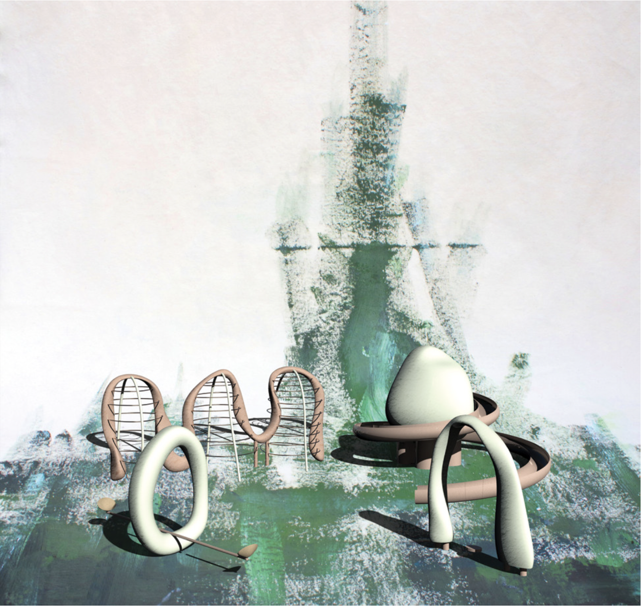 Toogood’s “Clayground" playground concept, created for Surface magazine in 2018. (Courtesy Faye Toogood)