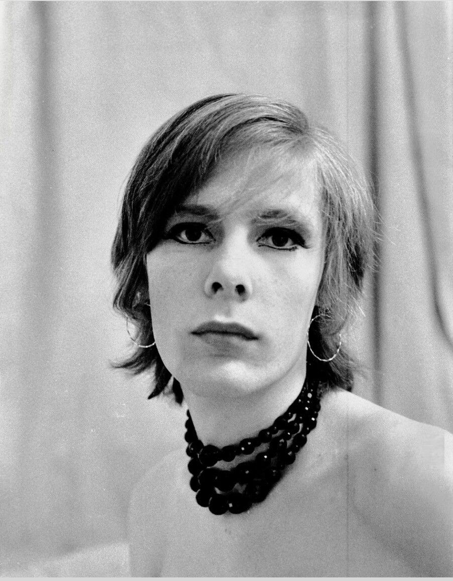 A self-portrait by Nares in London in 1972. (Courtesy Jamie Nares)