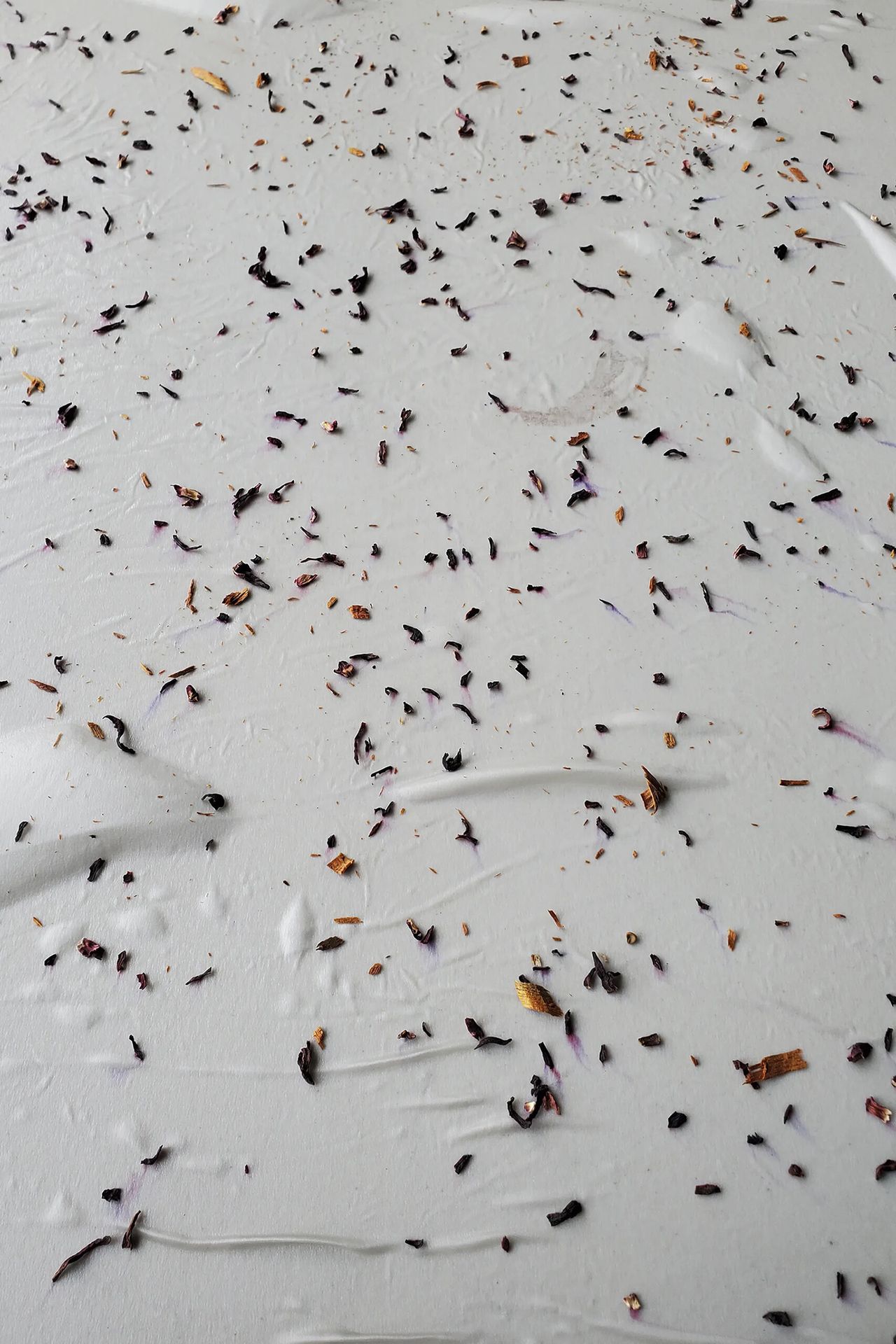 The dyeing process for Comey’s limited edition collection of 100% silk pieces, hand-dyed by Green Matters Natural Dye Company. (Courtesy Rachel Comey)