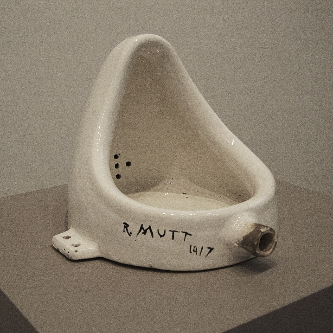 “Fountain” (1917) by Marcel Duchamp. (Courtesy the Philadelphia Museum of Art)