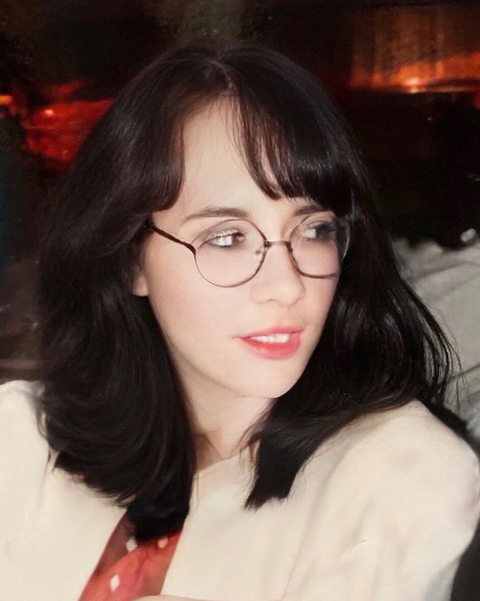 One of many photos of Sante created prior to her transition using a gender-swap filter overlay. (Courtesy Lucy Sante)