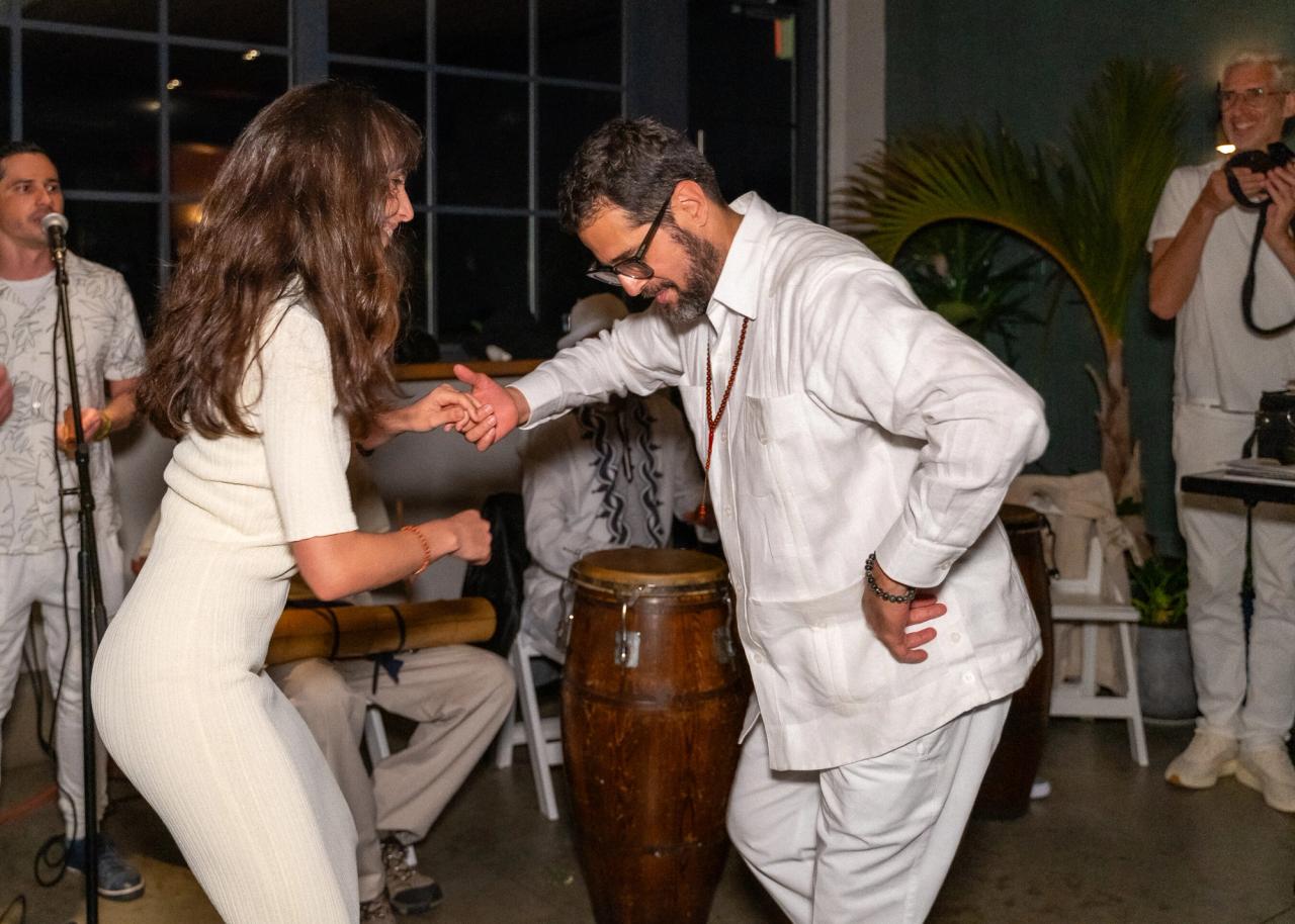 Parlá at his 50th birthday party. (Photo: Leo Jiménez. Courtesy José Parlá)