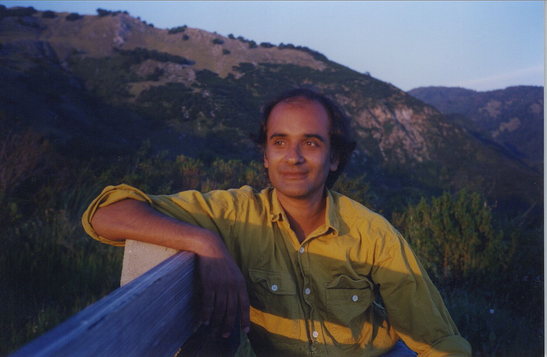 Iyer in Big Sur, California. (Courtesy Pico Iyer)