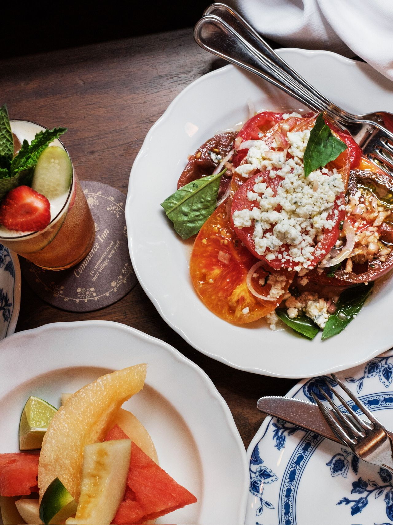 The tomato toast at The Commerce Inn. (Photo: Ian Gittler. Courtesy Rita Sodi)