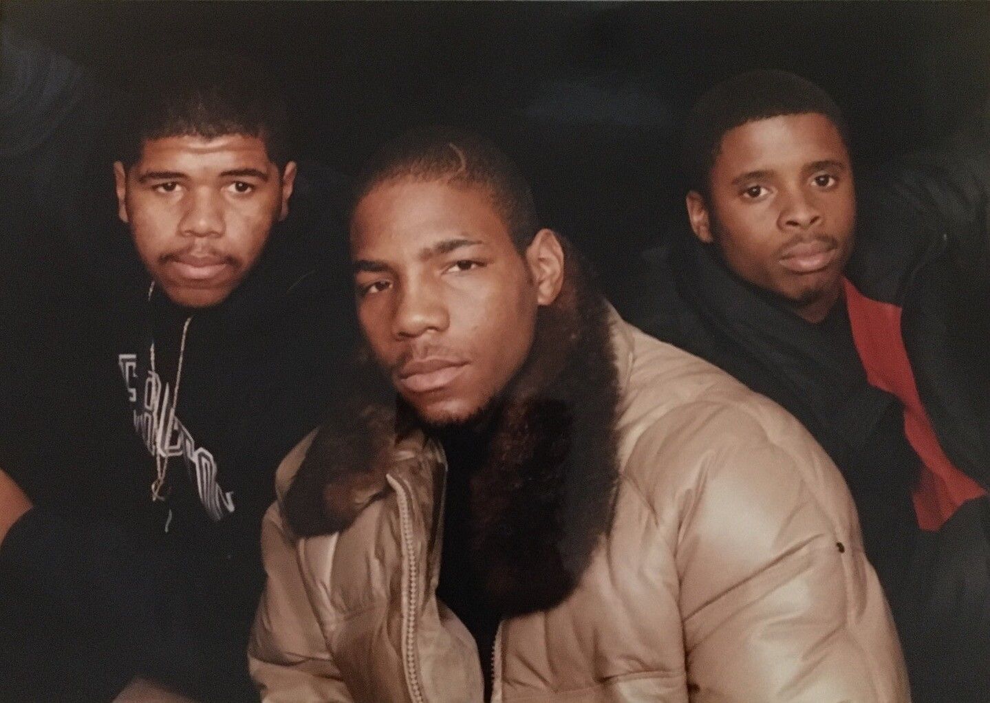 Cobb (center) with two friends during his youth. (Courtesy Jelani Cobb)