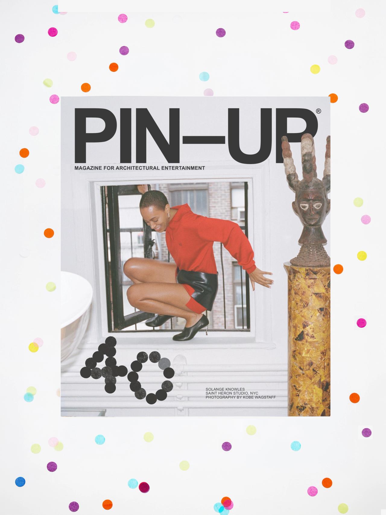 PIN–UP Issue 40: “Independence” (2026) featuring Solange Knowles in Saint Heron’s New York City studio. (Photo: Kobe Wagstaff/Courtesy PIN–UP)