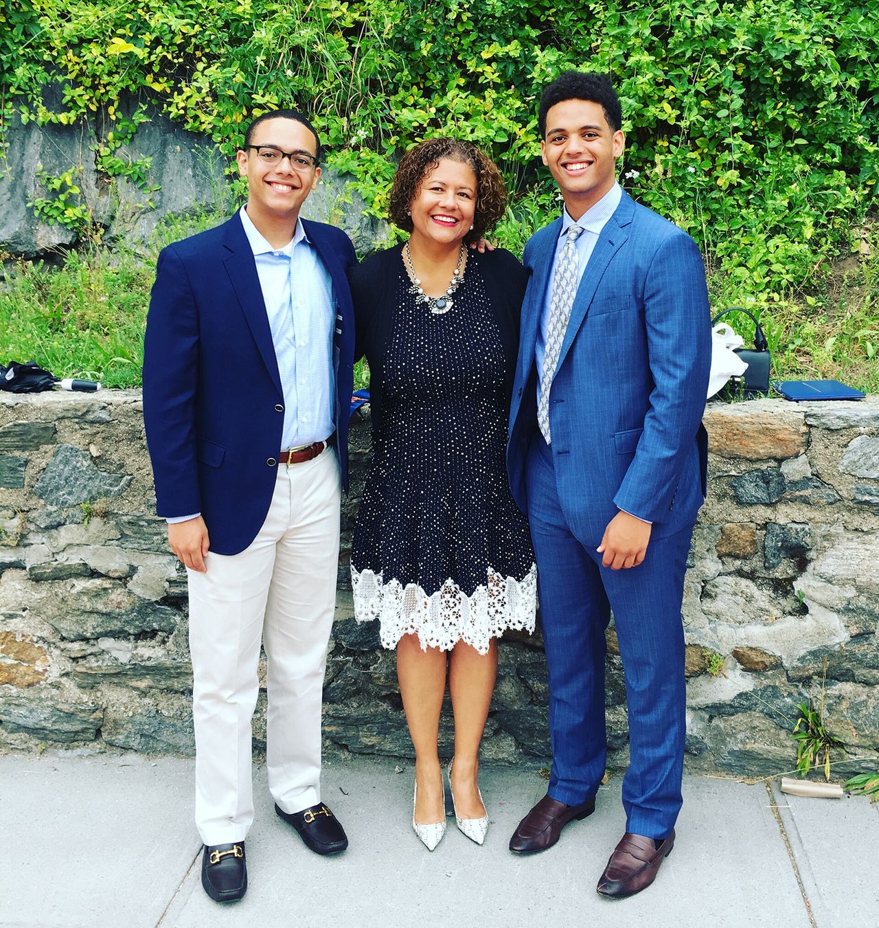 Alexander with sons Solomon Ghebreyesus (left) and Simon Ghebreyesus (right). (Courtesy Elizabeth Alexander)