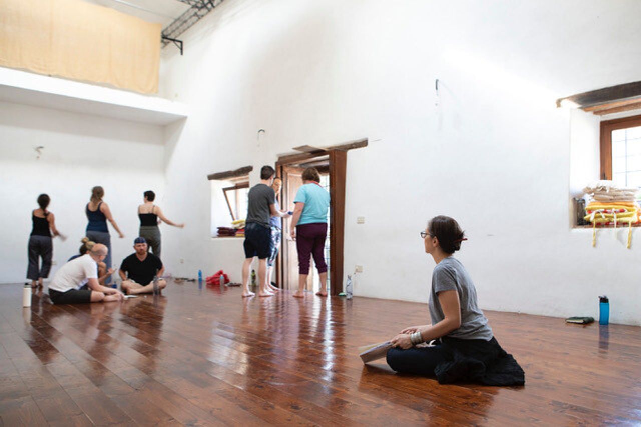 Parson while teaching a dance class. (Courtesy Annie-B Parson)