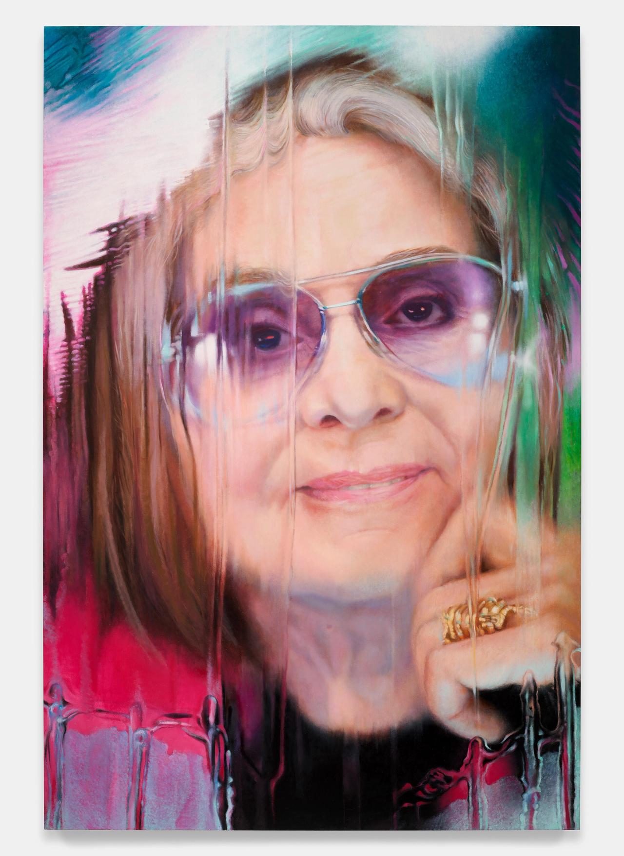 “Gloria Steinem” (2022-23) by Marilyn Minter. (Courtesy LGDR)