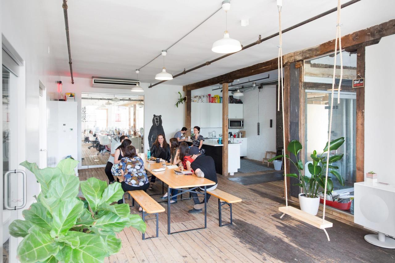 The Friends Work Here coworking space in Brooklyn. (Courtesy Tina Roth Eisenberg)