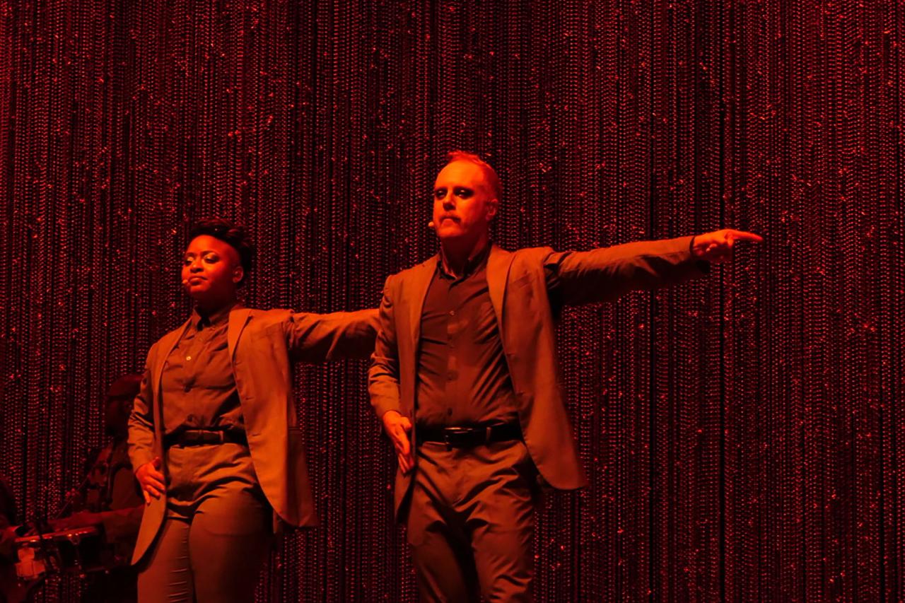 A view of David Byrne’s musical American Utopia (2020). (Courtesy Annie-B Parson)