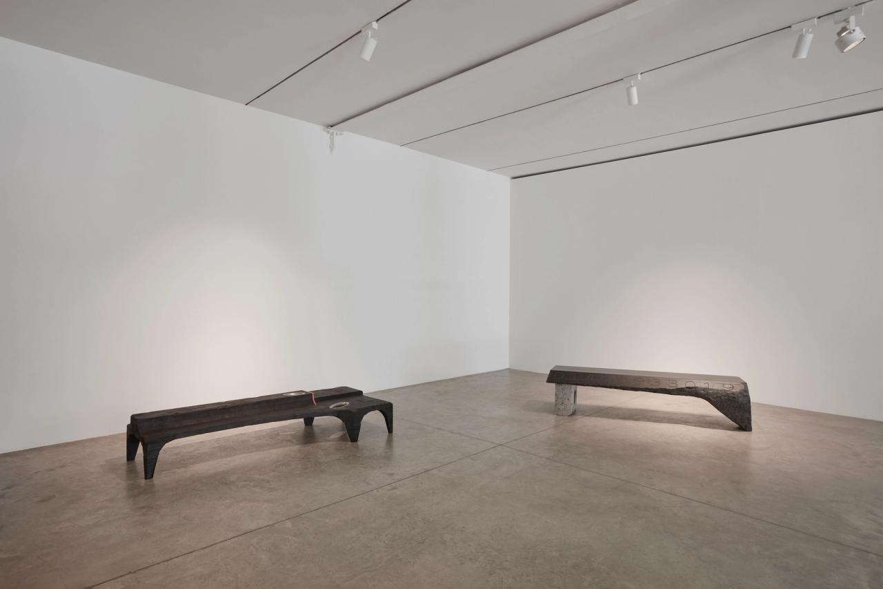 View of Ross’s solo exhibition “Coarse” (2023) at Friedman Benda gallery in New York. (Photo: Timothy Doyon. Courtesy Friedman Benda)