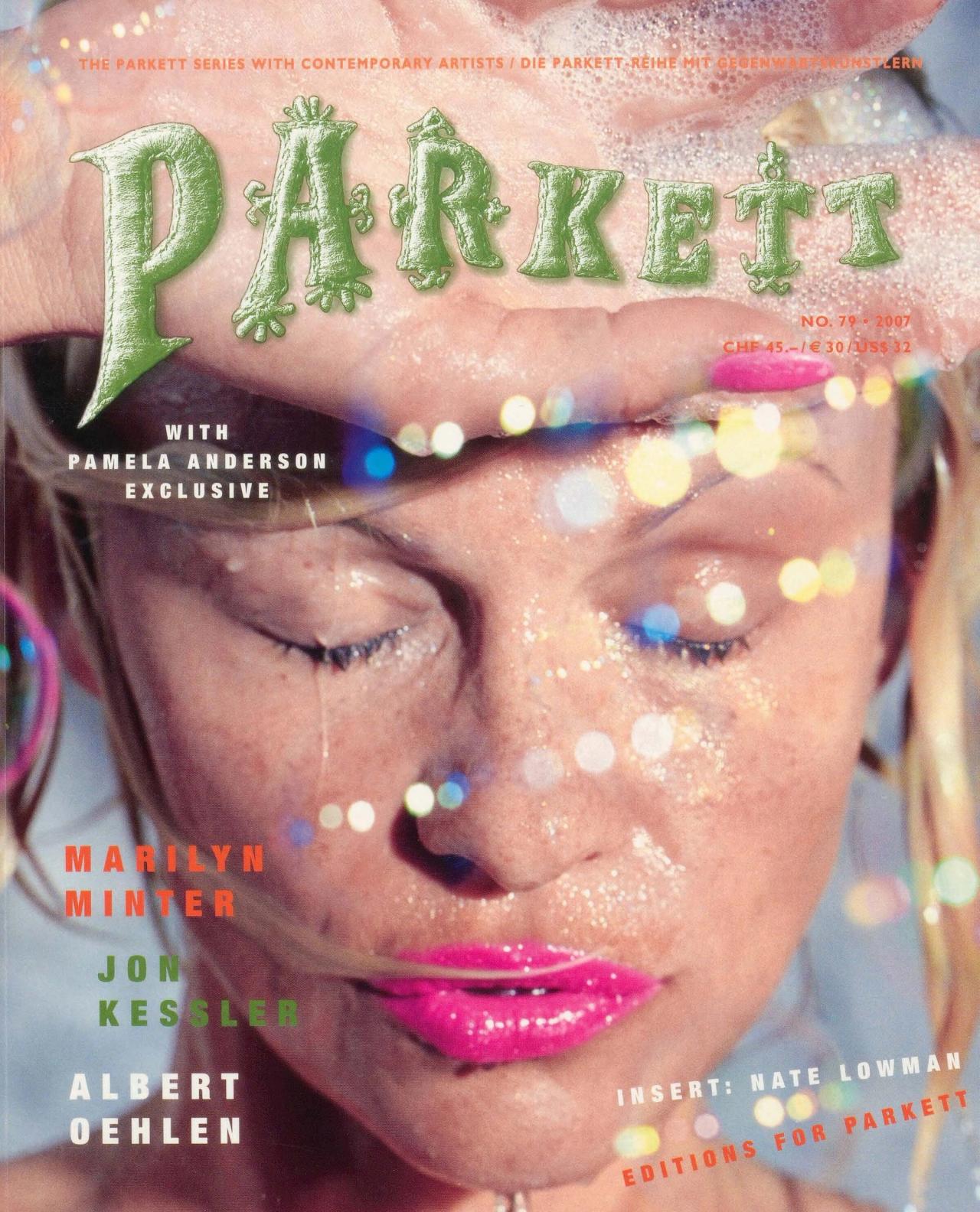 The cover of Volume 79 of Parkett magazine, featuring Minter’s image of Pamela Anderson. (Courtesy Parkett)