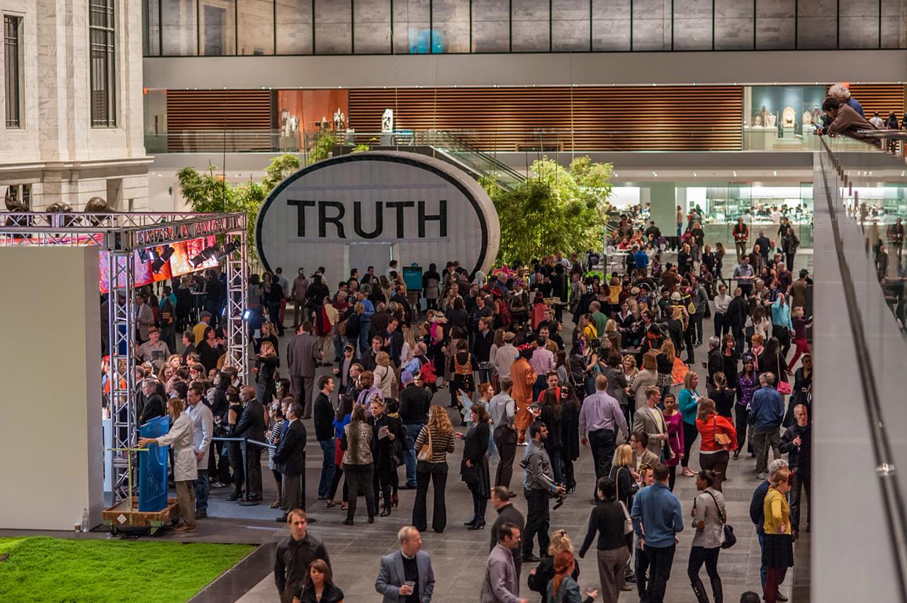 Thomas’s “Truth Booth” installation. (Courtesy the artist)