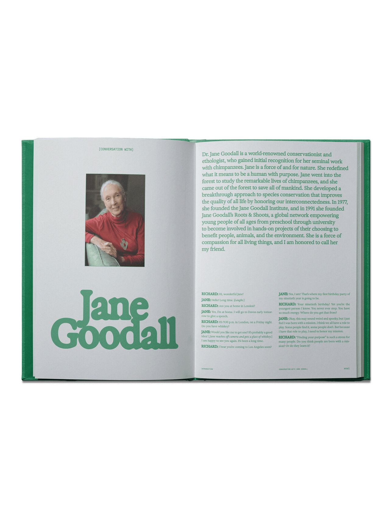 Jane Goodall in The Guide to Becoming Alive (2024) by Christiansen. (Courtesy Chronicle Books)
