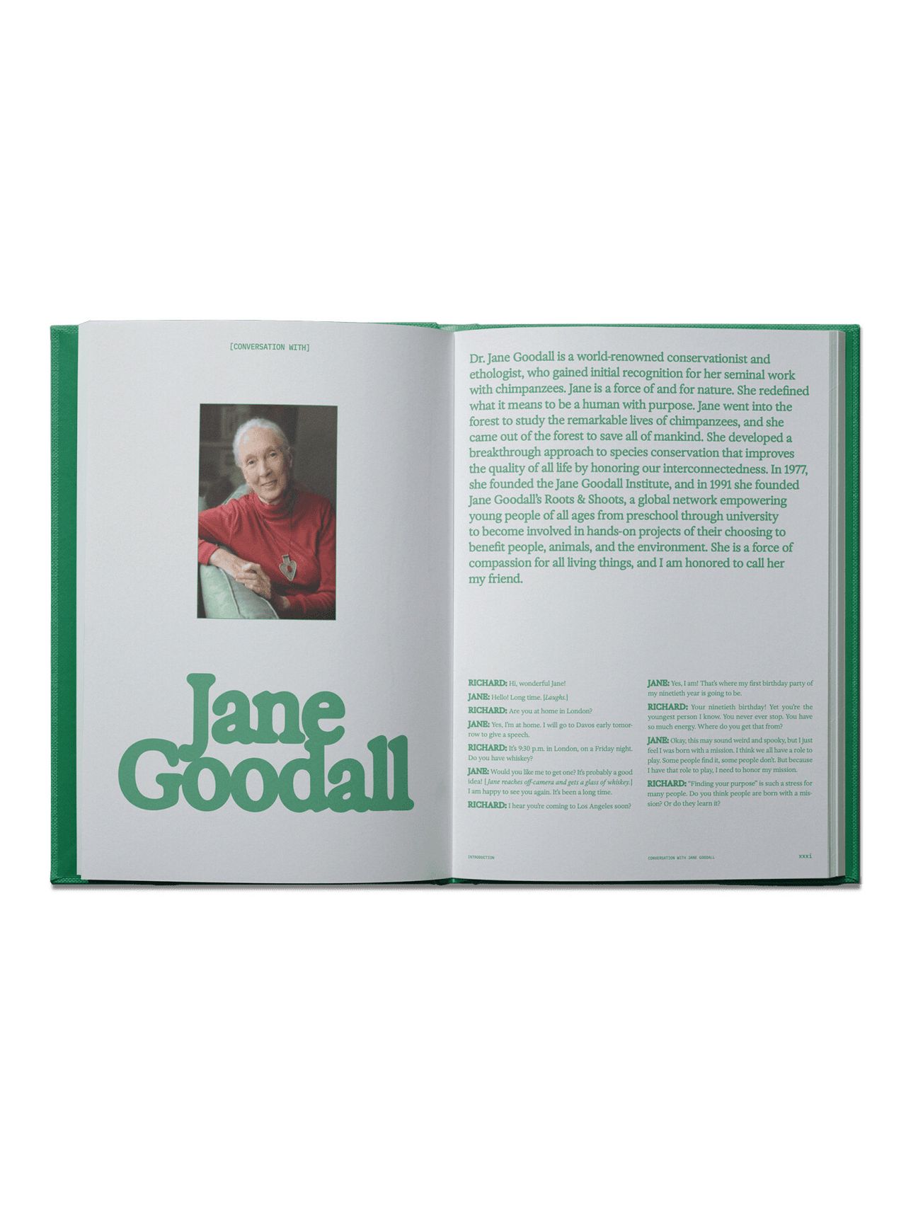 Jane Goodall in The Guide to Becoming Alive (2024) by Christiansen. (Courtesy Chronicle Books)