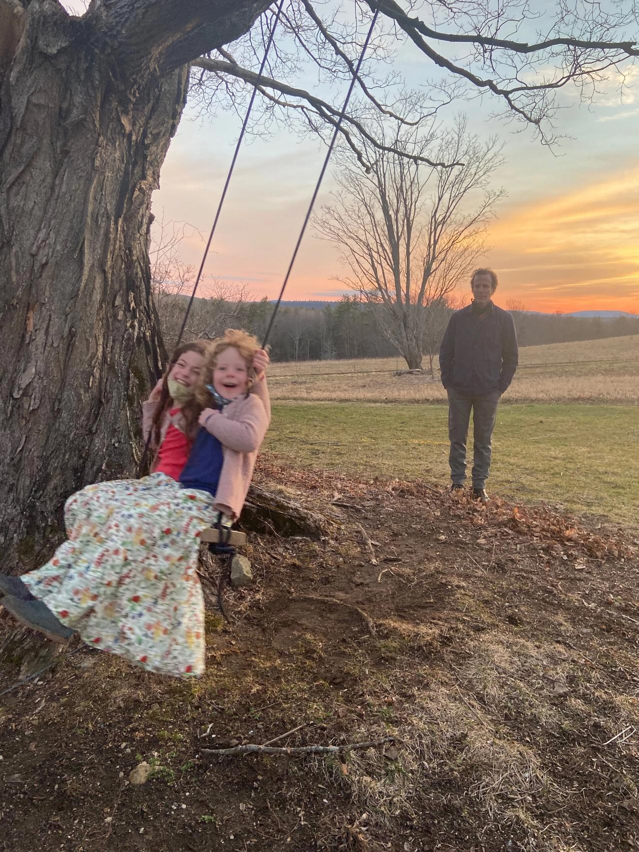Barber with his family at Blue Hill Farm. (Courtesy Dan Barber)