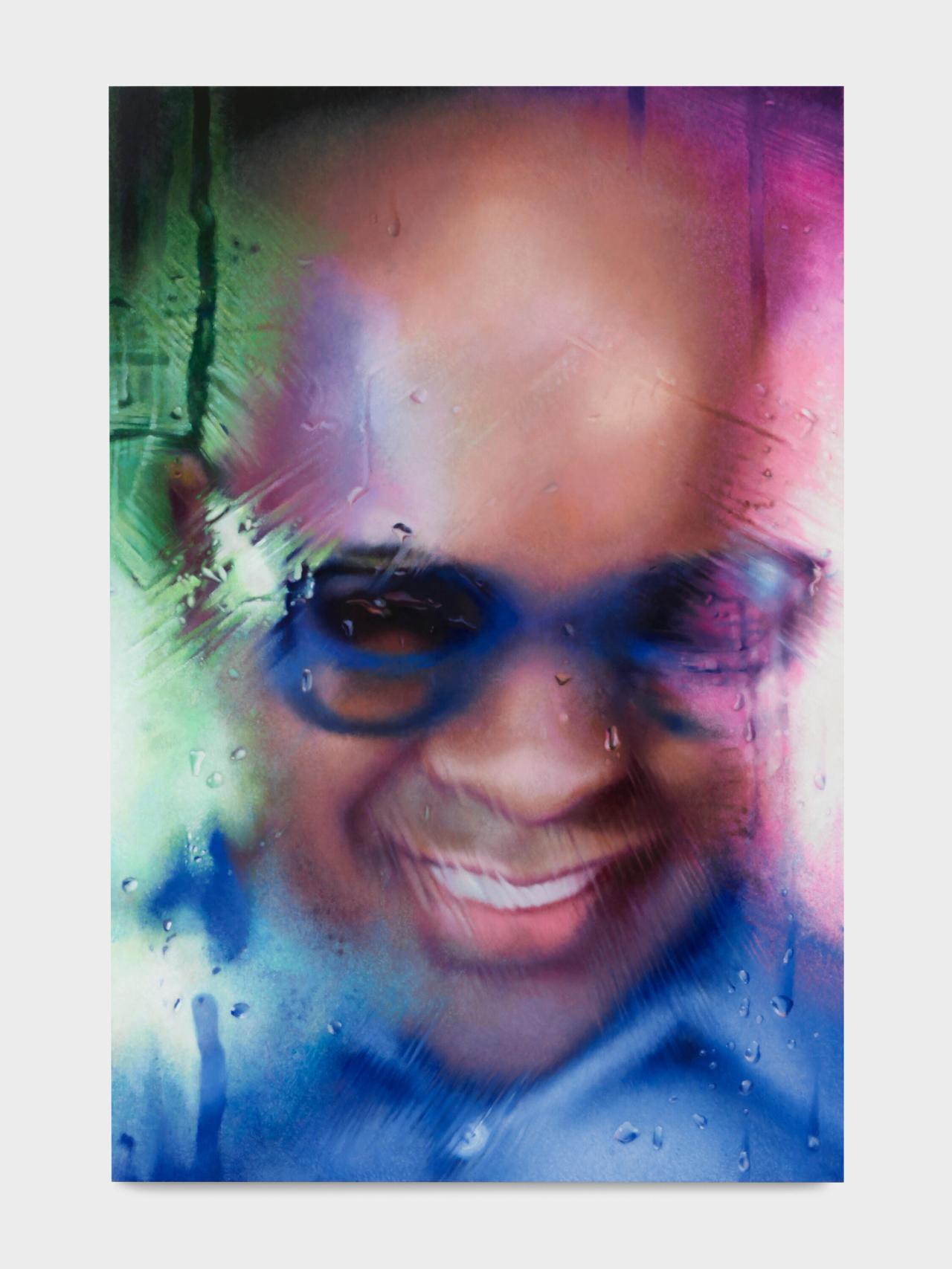 “Glenn Ligon” (2021-23) by Marilyn Minter. (Courtesy LGDR)