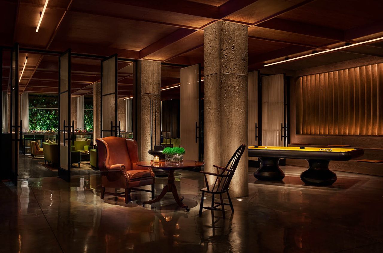 View of the lobby of the Public hotel in New York City. (Courtesy Ian Schrager Company)