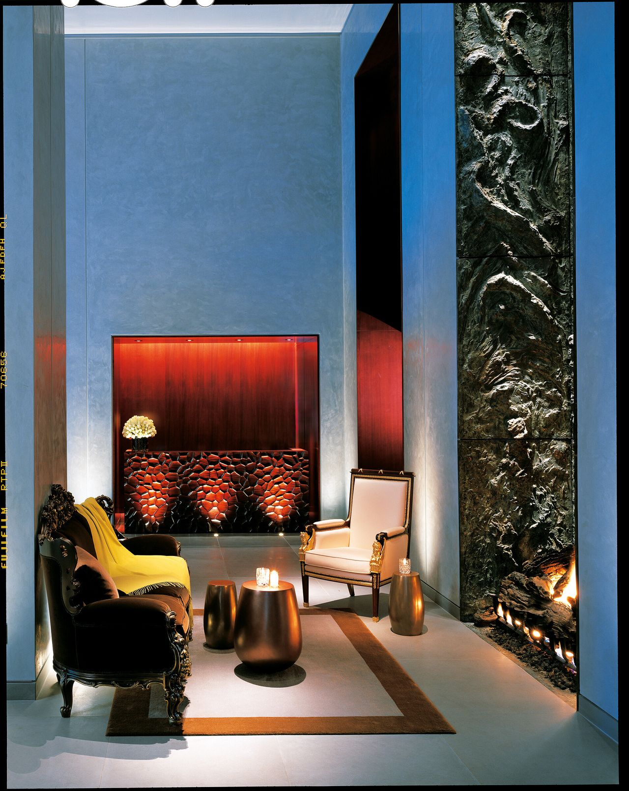Interior view of the Clift hotel (2000) in San Francisco. (Courtesy Ian Schrager Company)
