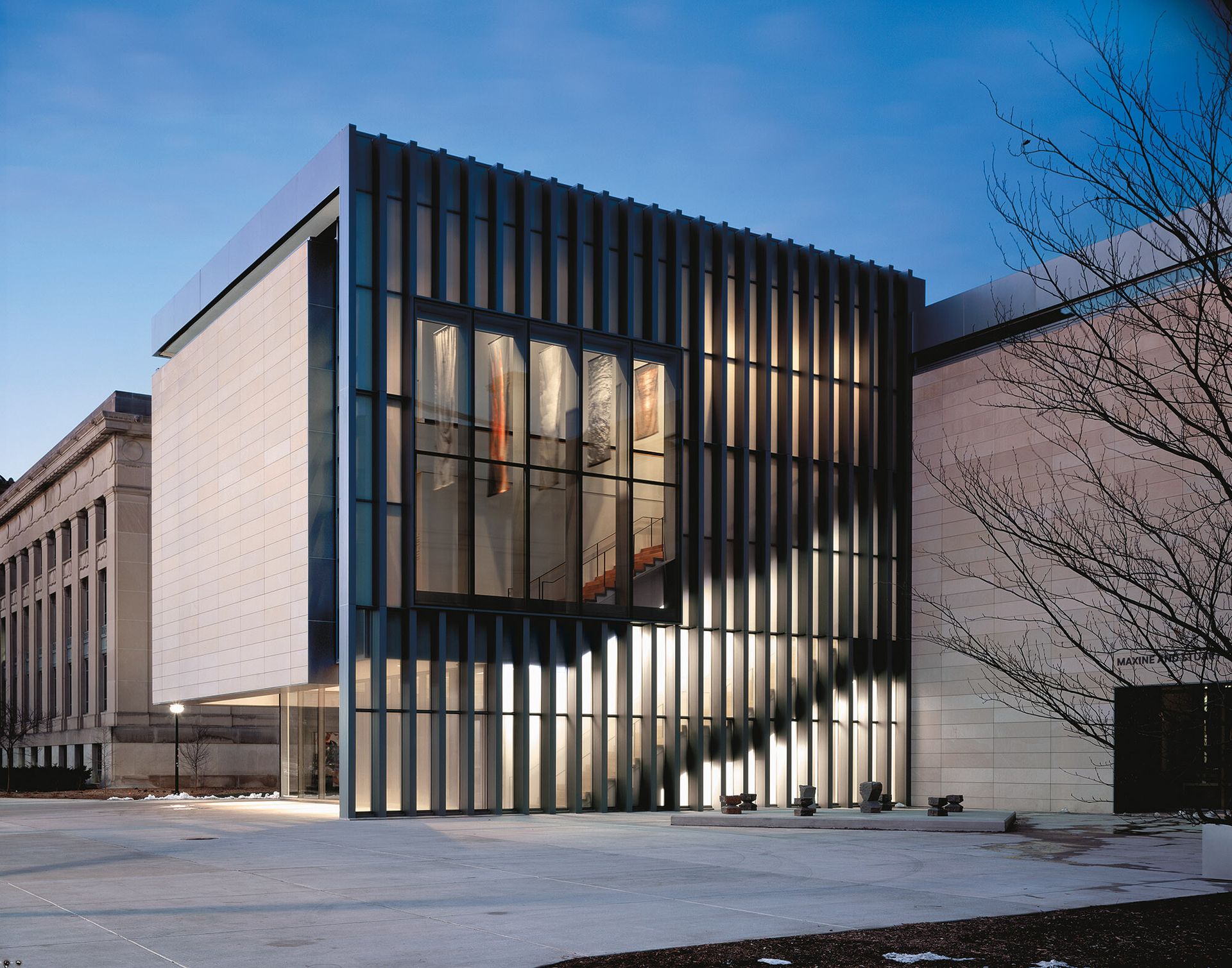 The exterior of the University of Michigan Museum of Art (2009), designed by Allied Works. (Photo: Jeremy Bitterman)