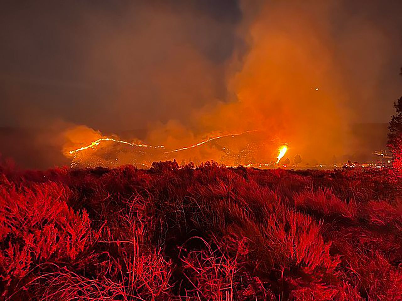 The Erbes Fire, which burned in Thousand Oaks, California in 2021. (Courtesy Ventura County Fire Department)