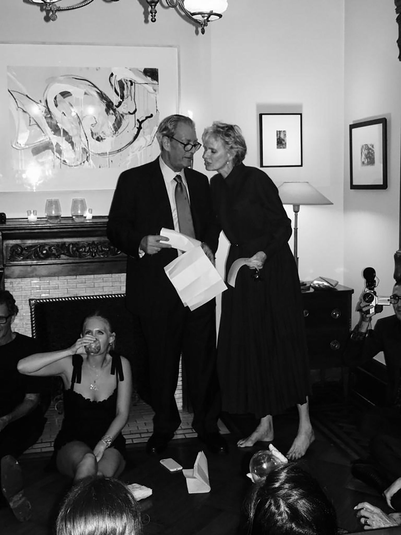 Hustvedt and her husband, author Paul Auster, at their daughter’s wedding in 2019. (Courtesy Siri Hustvedt)