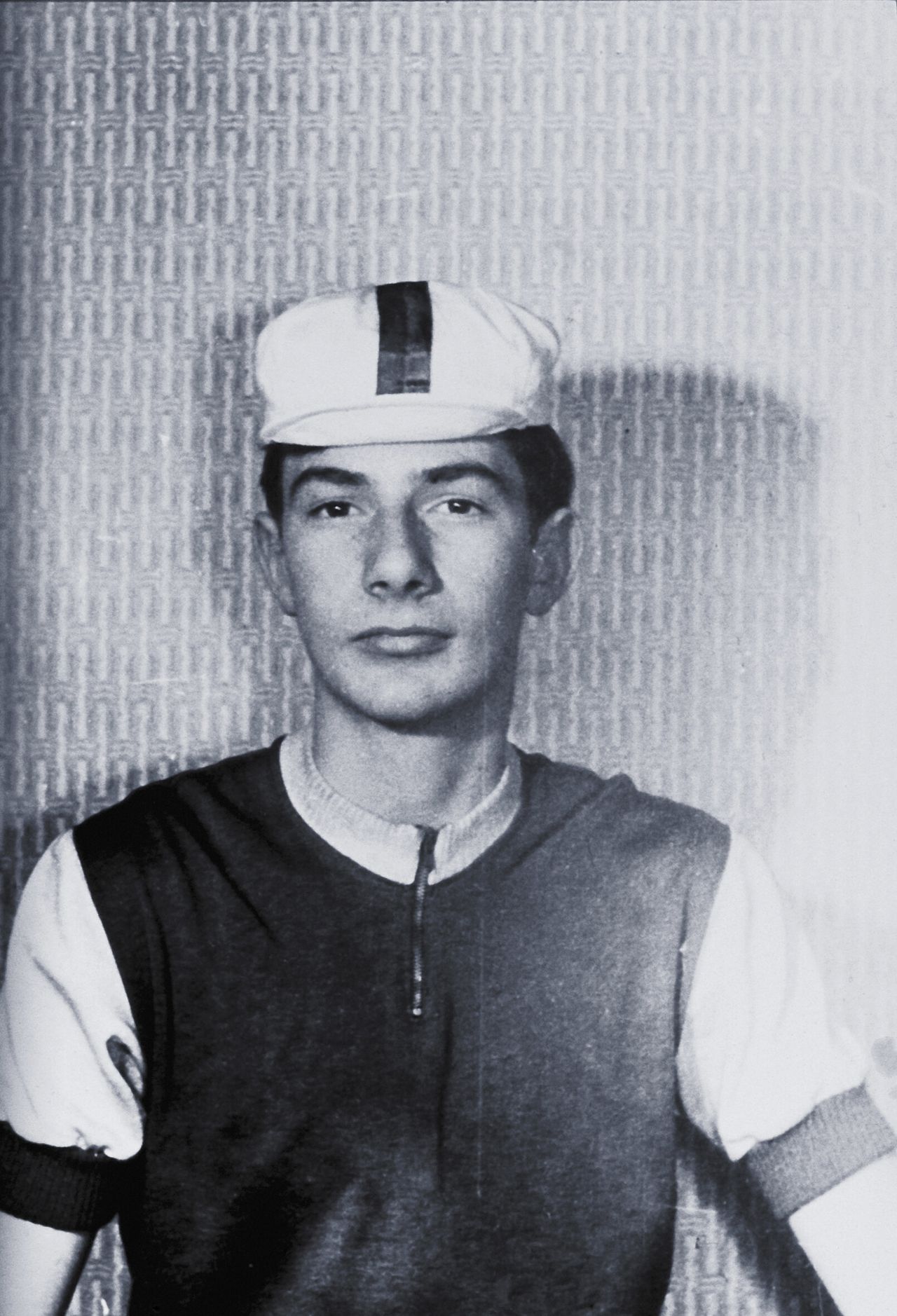 Smith in a cycling uniform as a young man. (Courtesy Paul Smith)