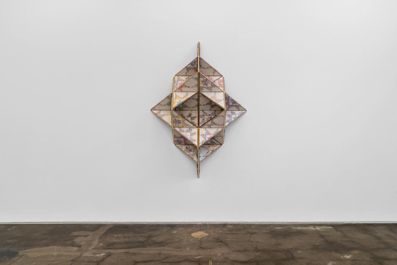 “Venus Sutra” (2023), part of Biggers’s ongoing series of “Codex” quilts. (Courtesy the artist and Studio Sanford Biggers)