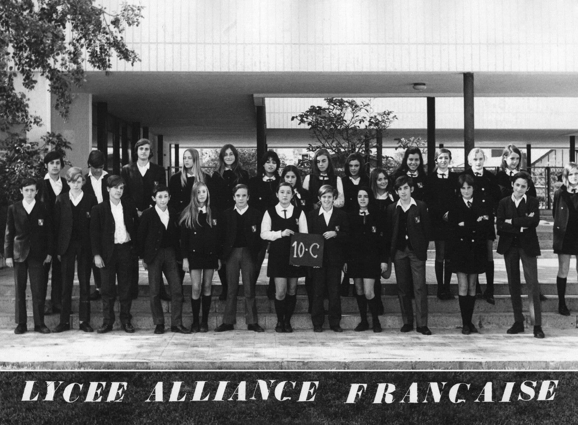 Jaar (third from left in back row) in high school in Santiago, Chile, in 1972. (© Alfredo Jaar, Courtesy Galerie Lelong & Co. and the artist, New York)