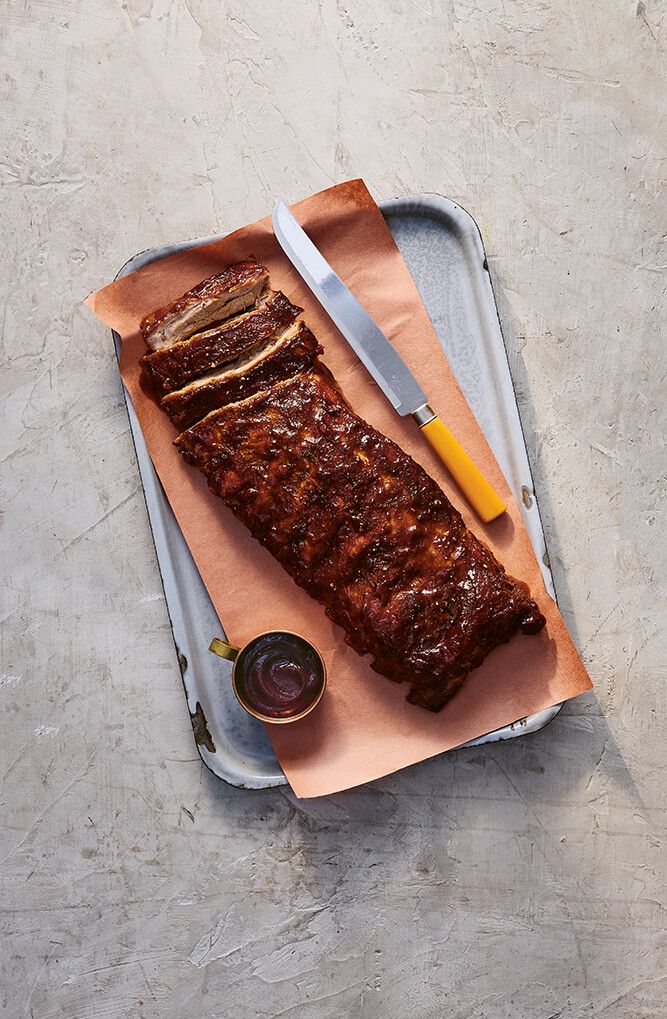 Oven-baked spareribs from Recipes From the American South. (Photo: Nico Schinco/Courtesy Phaidon)