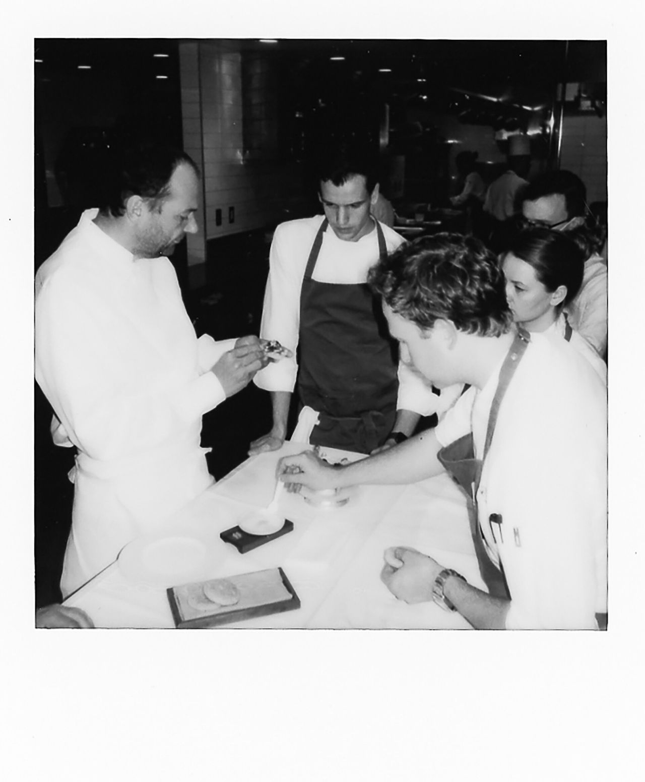 Humm with his team in the Eleven Madison Park kitchen. (Courtesy Daniel Humm)