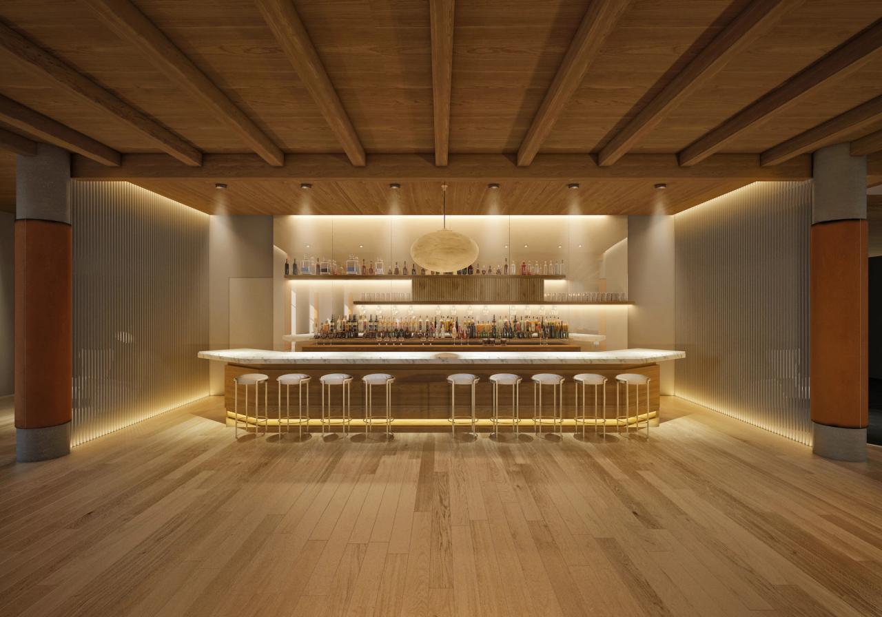 View of the Lobby Bar at the Reykjavik Edition in Iceland. (Courtesy Edition Hotels)