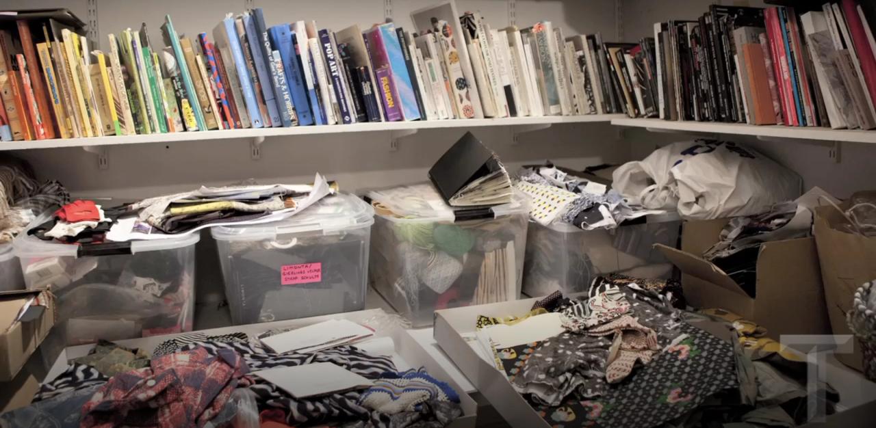 The Rachel Comey supply closet. (Courtesy Rachel Comey)