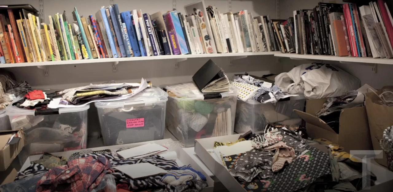 The Rachel Comey supply closet. (Courtesy Rachel Comey)