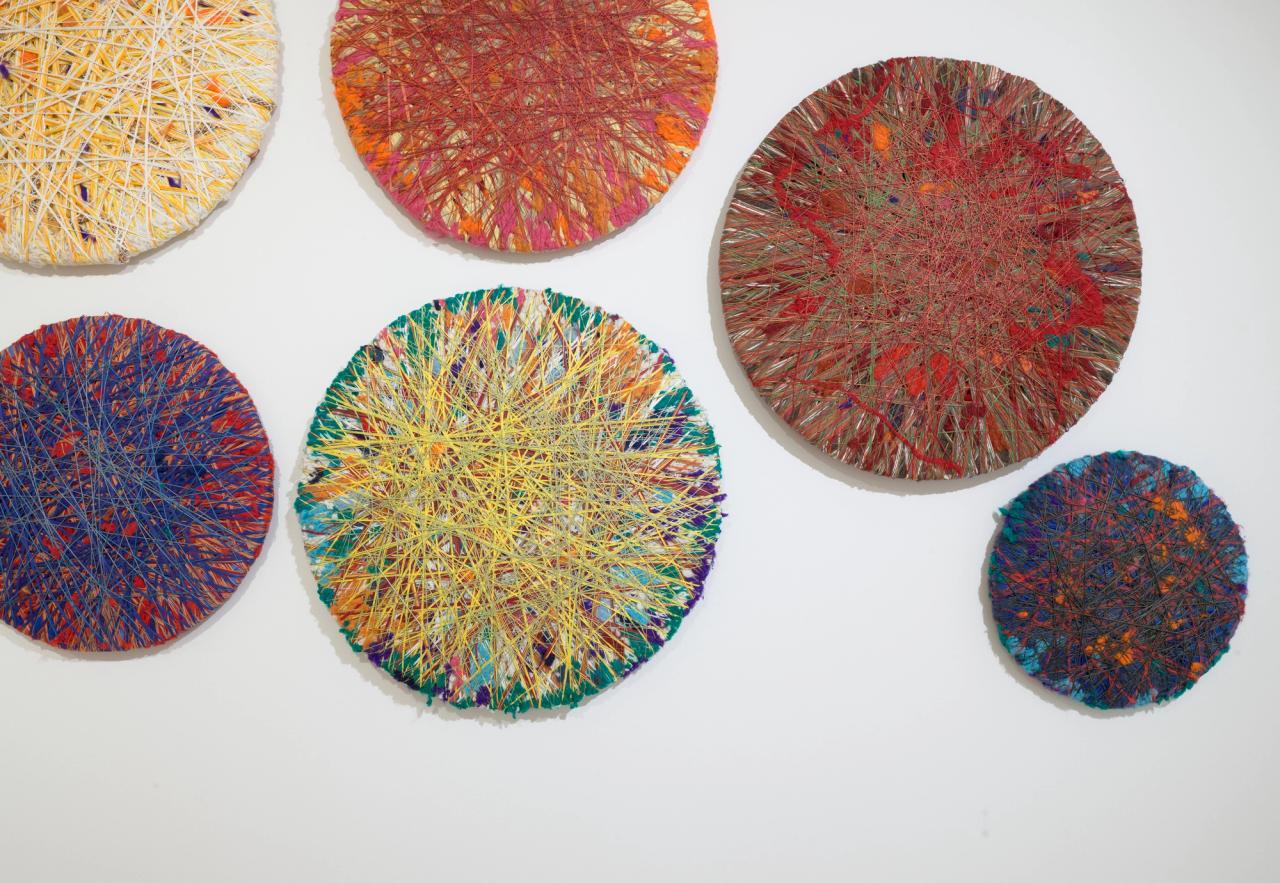 Installation view of “New Work: Sheila Hicks” at the San Francisco Museum of Modern Art in 2026. (Photo: Don Ross/Courtesy SFMOMA)