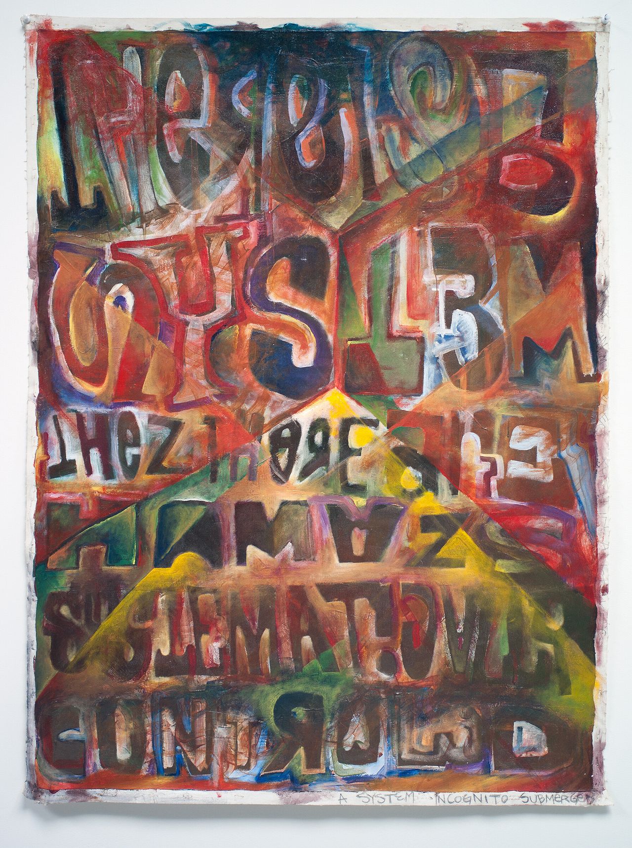 “A System Incognito Submerged” (1989) by José Parlá during his time at Savannah College of Art and Design. (Courtesy the artist)