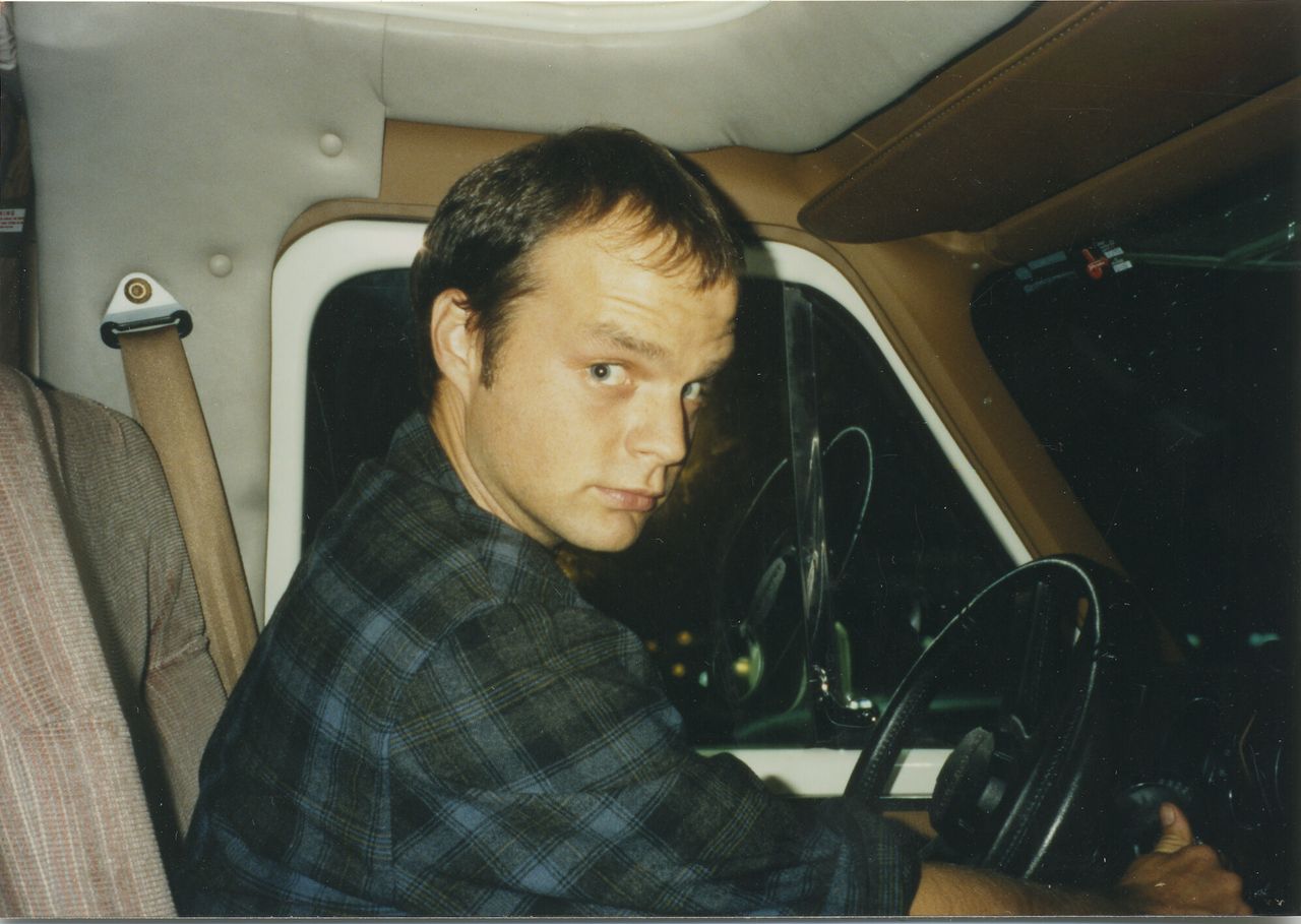 John Medeski on tour in the band’s RV camper van in the 1990’s. (Courtesy Billy Martin)