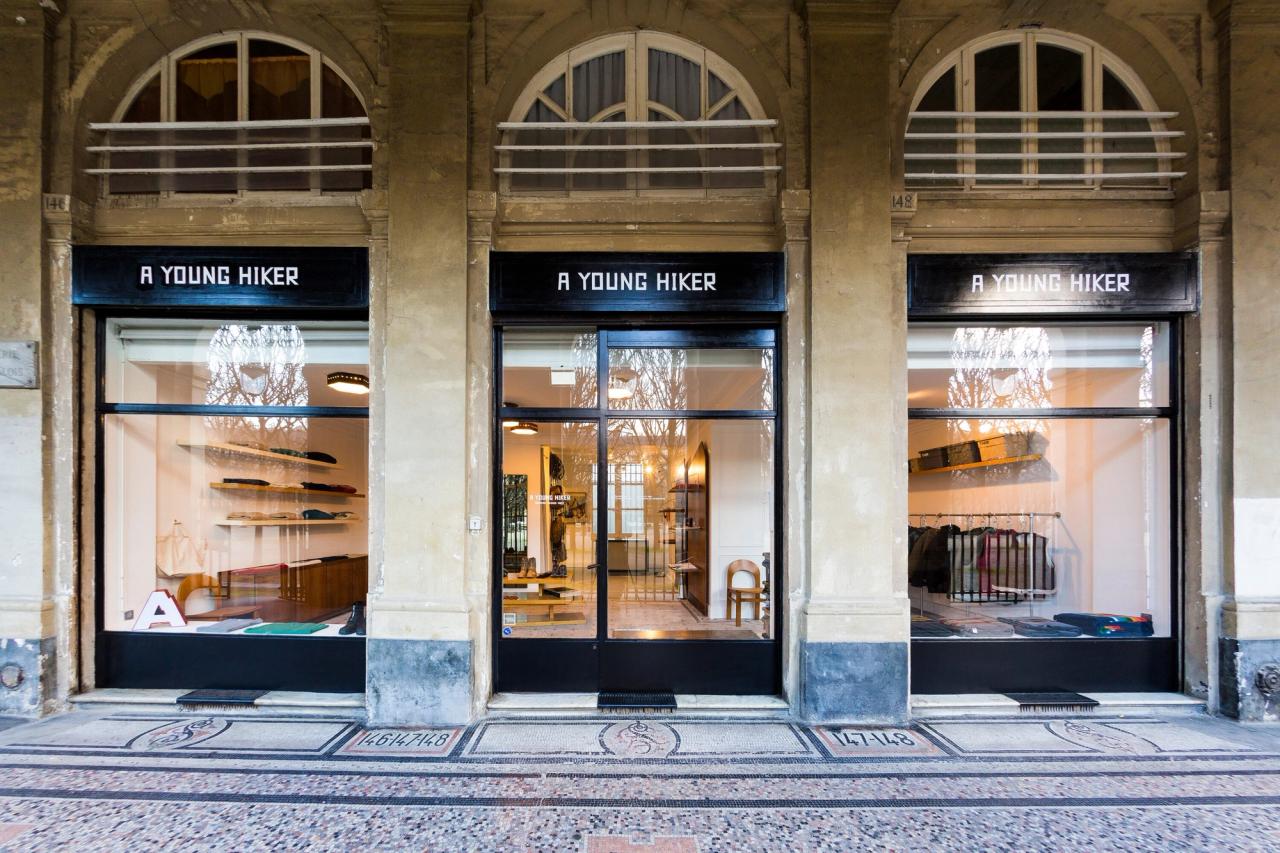 Exterior of a store for Touhami’s outdoor-clothing brand, A Young Hiker. (Courtesy Ramdane Touhami)