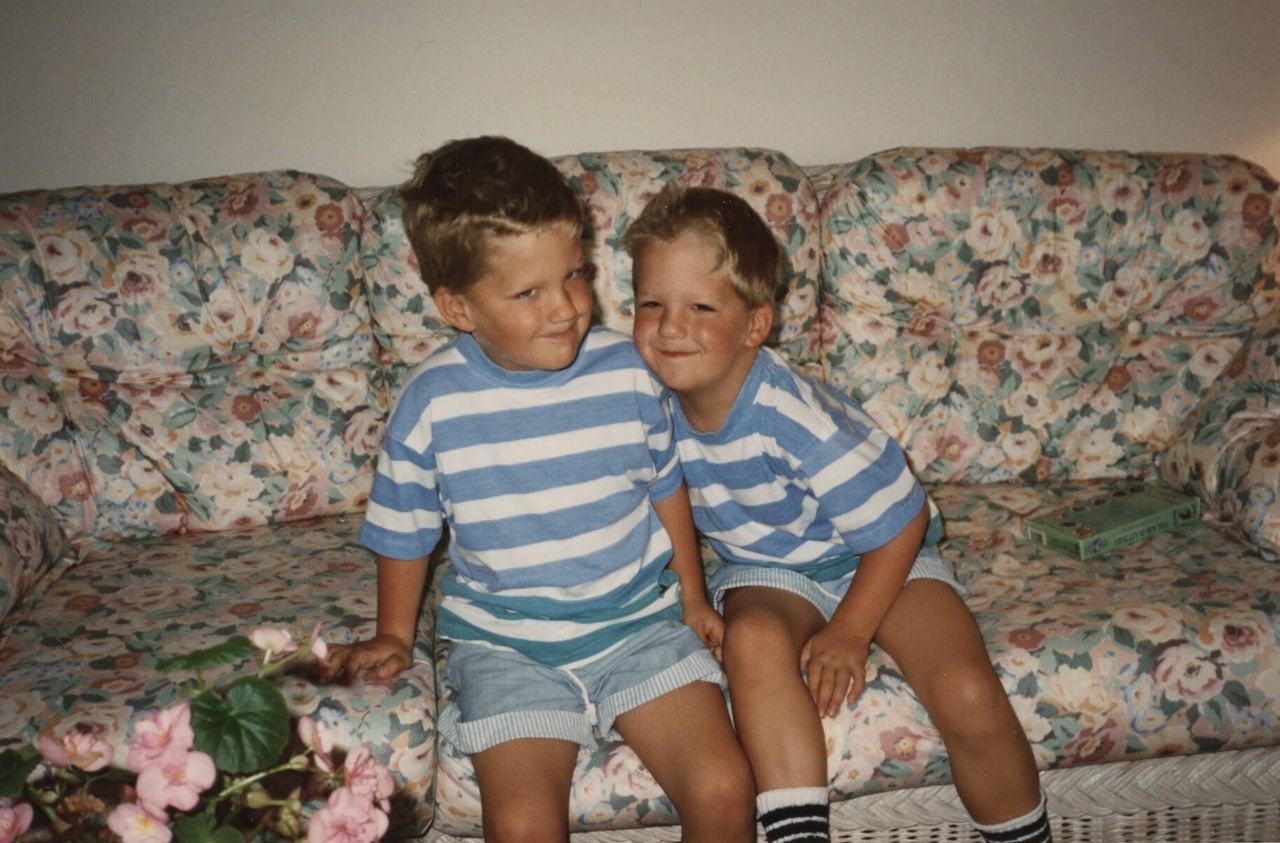 Spencer (left) and Trent (right) during their childhood.