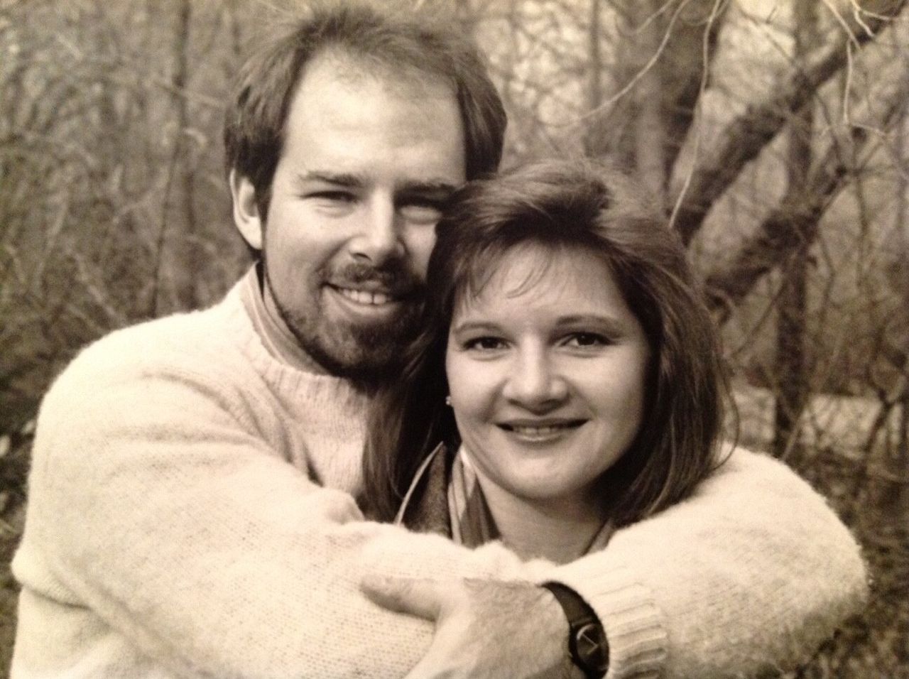 Bierut with his wife and high-school sweetheart, Dorothy Kresz, in the 1980s. (Courtesy Michael Bierut)