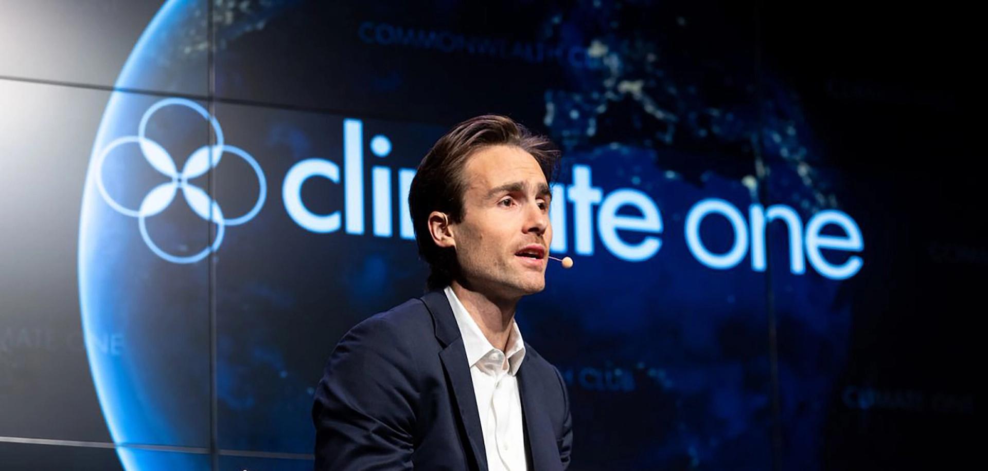 David Wallace-Wells in 2019 speaking at Climate One, a public forum and podcast series for conversations on climate change and its implications for society, energy systems, economy and the natural environment. (Courtesy Climate One)